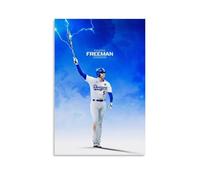 ZFHSFZ Freddie Freeman - Paño de pintura al óleo para decoración de pared, impermeable, para baño, cocina, dormitorio, pósteres desmontables, sin residuos, fácil de limpiar, 60 x 90 cm, estilo sin