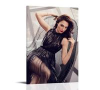 ZFHSFZ Gal Gadot - Paño de pintura al óleo para decoración de pared, impermeable, para baño, cocina, dormitorio, pósteres desmontables, sin residuos, fácil de limpiar, 30 x 45 cm, estilo marco