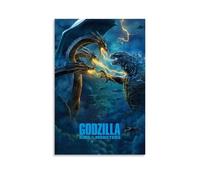 ZFHSFZ Godzilla King of The Monsters - Paño de pintura al óleo para decoración de pared, impermeable, baño, cocina, dormitorio, pósteres desmontables, sin residuos, fácil de limpiar, 60 x 90 cm