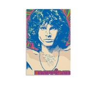 ZFHSFZ Jim Morrison - Paño de pintura al óleo para decoración de pared, impermeable, para baño, cocina, dormitorio, pósteres desmontables, sin residuos, fácil de limpiar, 60 x 90 cm, estilo sin marco