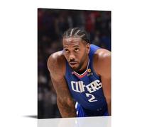 ZFHSFZ Kawhi Leonard - Paño de pintura al óleo para decoración de pared, impermeable, baño, cocina, dormitorio, pósteres desmontables, sin residuos, fácil de limpiar, 20 x 30 cm, estilo marco