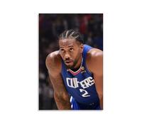 ZFHSFZ Kawhi Leonard - Paño de pintura al óleo para decoración de pared, impermeable, baño, cocina, dormitorio, pósteres desmontables, sin residuos, fácil de limpiar, 60 x 90 cm, estilo sin marco