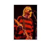 ZFHSFZ Kurt Cobain - Paño de pintura al óleo para decoración de pared, impermeable, baño, cocina, dormitorio, pósteres desmontables, sin residuos, fácil de limpiar, 30 x 45 cm, estilo sin marco