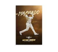 ZFHSFZ Manny Machado - Paño de pintura al óleo para decoración de pared, impermeable, para baño, cocina, dormitorio, pósteres desmontables, sin residuos, fácil de limpiar, 60 x 90 cm, estilo sin marco