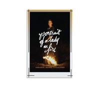 ZFHSFZ Retrato de una dama en llamas, tela para pintura al óleo, decoración de pared, impermeable, baño, cocina, dormitorio, pósteres desmontables, sin residuos, fácil de limpiar, 40 x 60 cm, estilo