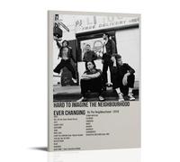 ZFHSFZ The Neighbourhood Hard to Imagine - Paño de pintura al óleo para decoración de pared, impermeable, baño, cocina, dormitorio, pósteres desmontables, sin residuos, fácil de limpiar, 40 x 60 cm