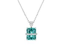 ZFHTJEKNCS Cadena de nariz de cerdo Nicho versátil collar transparente tipo oxígeno Brillo exquisito para mujeres