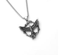 ZFHTJEKNCS Colgante de águila de acero inoxidable 2025 Collar vintage de ruiseñor de titanio de comercio exterior europeo y americano