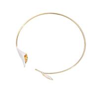 ZFHTJEKNCS Niche Design Collar collar de collar de flor de lujo ligero Chica Hot Girl versátil Flor premium con anillo de cuello premium para mujeres