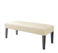 ZFIHAV 2 uds Cubierta de Banco Larga elástica Suave Cubiertas for taburetes de Piano Cubierta de Silla elástica Rectangular Todo Incluido for Comedor Dormitorio(Beige)