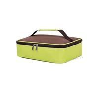 ZFIHAV Bolsa Almuerzo Bolsa de almuerzo portátil de tela Oxford Rectangular, gran capacidad, Picnic, Bento, aislamiento térmico de alimentos, contenedor de almacenamiento, 4 Uds.(Green 28 * 20 * 8cm)