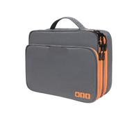 ZFIHAV Bolsa Organizadora De Cables Organizador de Accesorios electrónicos Multicapa, Bolso Almacenamiento con Bolsillo Frontal, Organizador Cables Viaje Gran Capacidad(Three Layers Grey-XL)