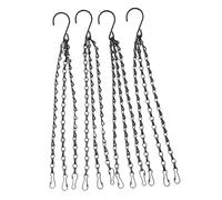 ZFIHAV Cadenas para Cestas Colgantes 4 Pcs Heavy Duty Hanging Flower Basket Planter Pot Replacement Chain Hanger Hooks