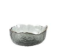 ZFIHAV Ensaladeras Cuenco de cristal Irregular for ensalada, fruteros, contenedores almacenamiento alimentos, sopa, postre, aperitivos, mezcla, vajilla, 2 uds(SootPhnomPenhlarge)