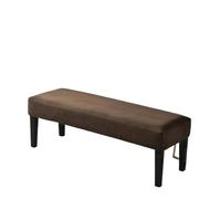 ZFIHAV Funda de Banco elástica Suave for Taburete de Piano, Funda for Asiento, reposapiés, Silla, Cama, Funda for Banco, hogar, Dormitorio, Color sólido, 2 uds.(Coffee)