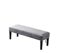 ZFIHAV Funda Suave for Silla de Comedor, Funda elástica for Taburete de Piano, Funda Larga otomana, Funda sólida for Banco, Zapatos cambiantes for Sala de Estar(Gray,3pcs)