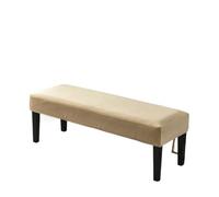 ZFIHAV Funda Suave for Silla de Comedor, Funda elástica for Taburete de Piano, Funda Larga otomana, Funda sólida for Banco, Zapatos cambiantes for Sala de Estar(Beige,2pcs)