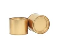 ZFIHAV Latas De Té 12 frascos de metal sellados 50 ml for almacenar alimentos, café, té, chocolate, dulces, cajas regalo, cosméticos, velas, joyas Para Té Suelto Y Café(Gold)