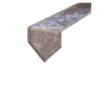 ZFIHAV Mantel Simple, Camino de Mesa Moderno con Bandera, Camino de Cama, Mantel de Color Puro for Decoración de Mesa(Gray,32x240cm)