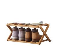 ZFIHAV Zapatero Plegable Zapatero de Madera Plegable 3 uds y 2 Niveles, Estante Organizador Zapatos Varios, Independiente Almacenamiento Multifuncional, for macetas