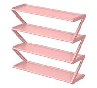 ZFIHAV Zapatero Plegable Zapatero de Tela Simple 7 Formas, Armario for Zapatos, Estante Almacenamiento Multifuncional for el hogar, Multicapa, Ahorra Espacio(Pink)