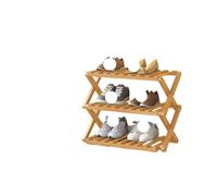 ZFIHAV Zapatero Plegable Zapatero Plegable sin instalación, Estante de Almacenamiento Sencillo for el hogar, Multicapa, Que Ahorra Espacio(3 Floors 50CM)