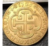 ZFJHALOEP Moneda Conmemorativa de 1725 España - Felipe V Cuenca, réplica chapada en Oro, imprescindible para coleccionistas.