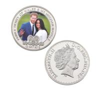 ZFJHALOEP Monedas conmemorativas Insignia Conmemorativa del Príncipe Harry Artesanía en Metal Colección de Monedas de Recuerdo Insignia