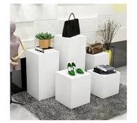 Zfmnoyev 1 Soporte De Exhibición Cúbico para Tiendas De Novias, Base Rectangular para Coleccionables, Soportes De Pedestal Cuadrados Blancos, para Exhibición De Modelos(30x30x90cm/12x12x35in)