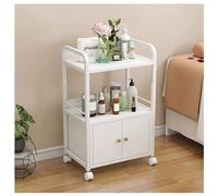 Zfmnoyev Carrito para Salón De Belleza, Armario Grande De Almacenamiento para Peluquería, Carrito Organizador con Ruedas De 3 Niveles, Ideal para Baño, Cocina, Oficina(White-C1)