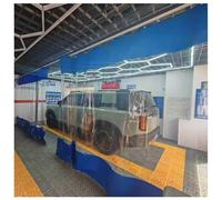 Zfmnoyev Cortina Divisoria Resistente E Impermeable para Lavadero De Autos, Lona Transparente con Paneles De Vinilo Industriales, Cortina Colgante De PVC De 0,6 Mm De Grosor(3.5x3m/11.5x9.8ft)