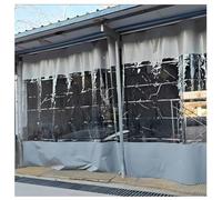 Zfmnoyev Cortinas Divisorias para Garaje, Paneles De Vinilo Industriales, Lona Transparente, Cortina Colgante De PVC De 0,6 Mm De Grosor con Ojales Metálicos(Grey,3x1.8m/9.8x5.9ft)