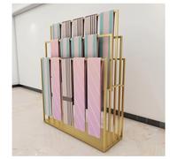 Zfmnoyev Exhibidor De Bufandas De Metal De Doble Cara para Montaje En Suelo, Colgador para Chales, Telas, Seda, Cinturones, Trajes Y Pantalones, Organizador Multiusos(Gold,180x40x180 cm)