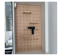 Zfmnoyev Kit Organizador De Pared con Tablero Perforado, De Madera, Panel Colgante para Entrada, para Organizar Dormitorios, Estudios(Blanco,40x60 cm)