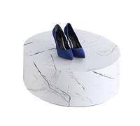Zfmnoyev Pedestal Redondo, Soporte Base De Plataforma para Tienda De Novias, Mannequin/Shoe/Bags/Figures Event Display Risers, para Tiendas De Ropa, Boutiques Y Tiendas De Novias(50x20cm/19.7x7.9in)