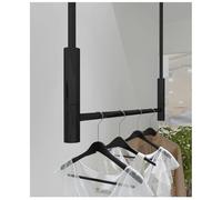 Zfmnoyev Percheros Industriales De Techo, Barra Multiusos De Altura Ajustable, Perchero Metálico Comercial para Vestidos De Novia, Estantería Tubular para Ropa En Tiendas(80 cm)