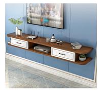 Zfmnoyev Soporte De Pared para TV, Consola Multimedia, Estantes Flotantes para Guardar Debajo del Televisor, Estante Multifunción para Sala De Estar Y Oficina(marrón,200x22x18cm/79x9x7in)