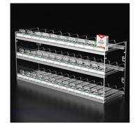 Zfmnoyev Vitrina para Cigarrillos, Soportes para Cigarrillos De Acrílico Transparente, Bandeja Automática para Empujar Cigarrillos, Rectangular para Montaje En Pared O sobre Mostrador(55.5x15.2x41cm)
