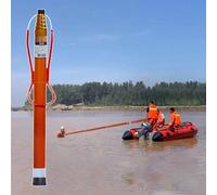 ZFNELYHHOW Pértiga telescópica de Rescate de 4,5 m, Gancho Reflectante para Salvamento en Piscinas, Equipo de Seguridad de Emergencia con construcción Duradera de Fibra de Vidrio.
