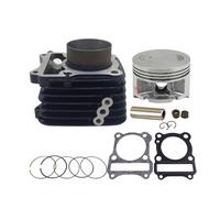 ZFQOOZD Cilindro de Motocicleta de 62mm de Gran Cilindro para KEEWAY RKV125 RKS125 RKV RKS 125, Kit de reconstrucción de Junta de pistón de Cilindro Accesorios para Motocicletas(Black)