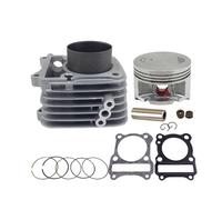 ZFQOOZD Cilindro de Motocicleta de 62mm de Gran Cilindro para KEEWAY RKV125 RKS125 RKV RKS 125, Kit de reconstrucción de Junta de pistón de Cilindro Accesorios para Motocicletas(Silver)