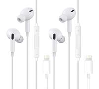 ZFRITP 2 Pack Auriculares con cable [certificados M-FI],auricular,auriculares internos con micrófono y control de volumen, compatible con 14 Plus Pro Max/13/13 Pro Max/12/12 Pro/11/SE/XR/X/XS Max/8/7.