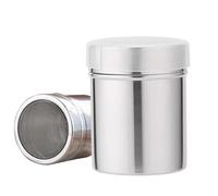 ZFRITP Espolvoreadora Azúcar Hielo, Espolvoreadora Cacao, Azúcar De Coco, Azúcar En Polvo, Coctelera De Chocolate En Polvo De Inox, Caja De Azúcar En Polvo Para Grageas De Cacao Y Café 5x7cm