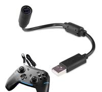ZFRITP USB Breakaway Cable compatible con Logitech G920 G923 G27 G29, Ferrari 458 Spider Racing Wheel Cord, Guitar Hero, para mando Xbox 360, cable de juego PC de 26 cm (Negro)