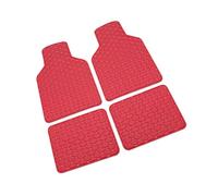ZFSEF Alfombrillas Coche Universales para MG4 EV 2022-, Antideslizante Impermeable Fácil Limpiar Piel Sintética Protecció,Red