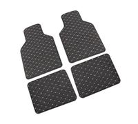 ZFSEF Alfombrillas Coche Universales para Mini Clubman 2019-2024, Antideslizante Impermeable Fácil Limpiar Piel Sintética Protecció,Black-Beige