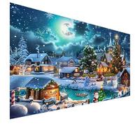 Zfseyuh DIY 5D Diamond Painting Kit Completo,Kit de Pintura de Diamante para Manualidades Decoración de la Pared Pintura Decorativa Navideña (70x40cm)