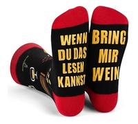 ZFSOCK Regalos divertidos para hombres calcetines: Wenn Du Das Lesen Kannst Bring Me Whisky RutschSpruch auf Sohle Herren Weihnachtsgeschenke Wichtelgeschenk Scherzarartikel für Beste Freundin Bruder,