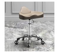 ZFUCMAYL Silla De Montar con Respaldo, Taburete Elevable con Ruedas, Taburete Ergonómico Giratorio For Peluquería, For Casa, Oficina Y Peluquería.(Color 3)