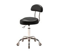 ZFUCMAYL Silla De Montar, Taburete Ergonómico con Ruedas, Taburete Elevable con Respaldo, Capacidad De Carga De 75 Kg,Ideal For Casa,Oficina,salón De Belleza Y Tienda(Color 1)